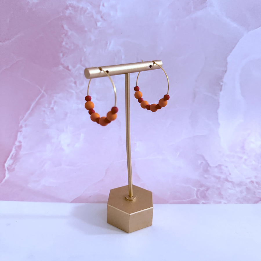 Firefly Beaded Hoops