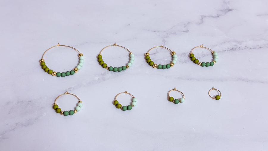 Bronte Beaded Hoops