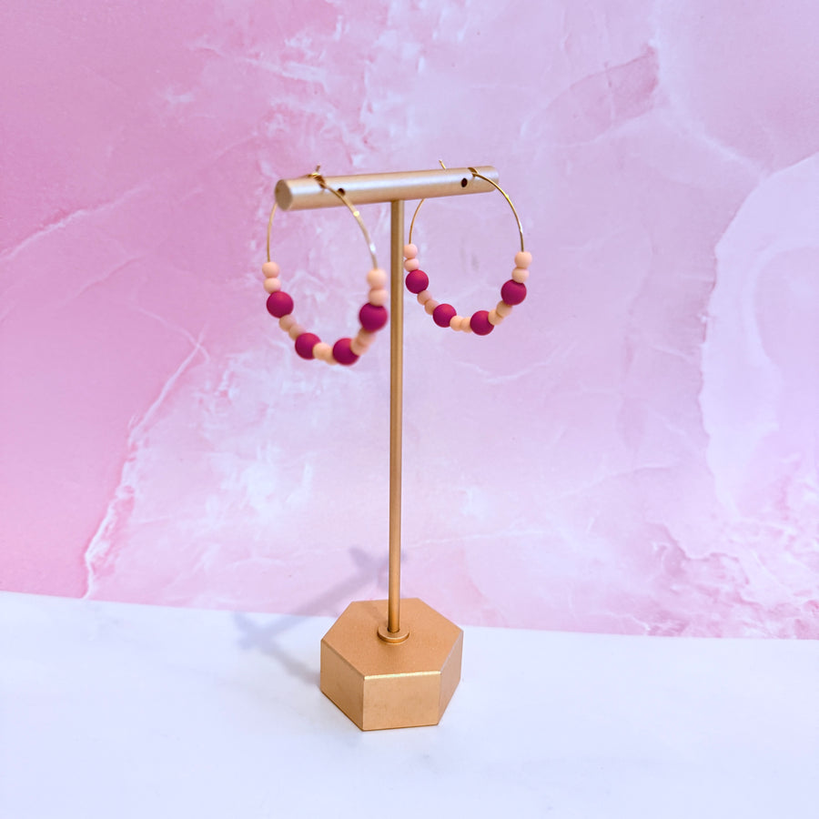 Phoenix V1 Beaded Hoops