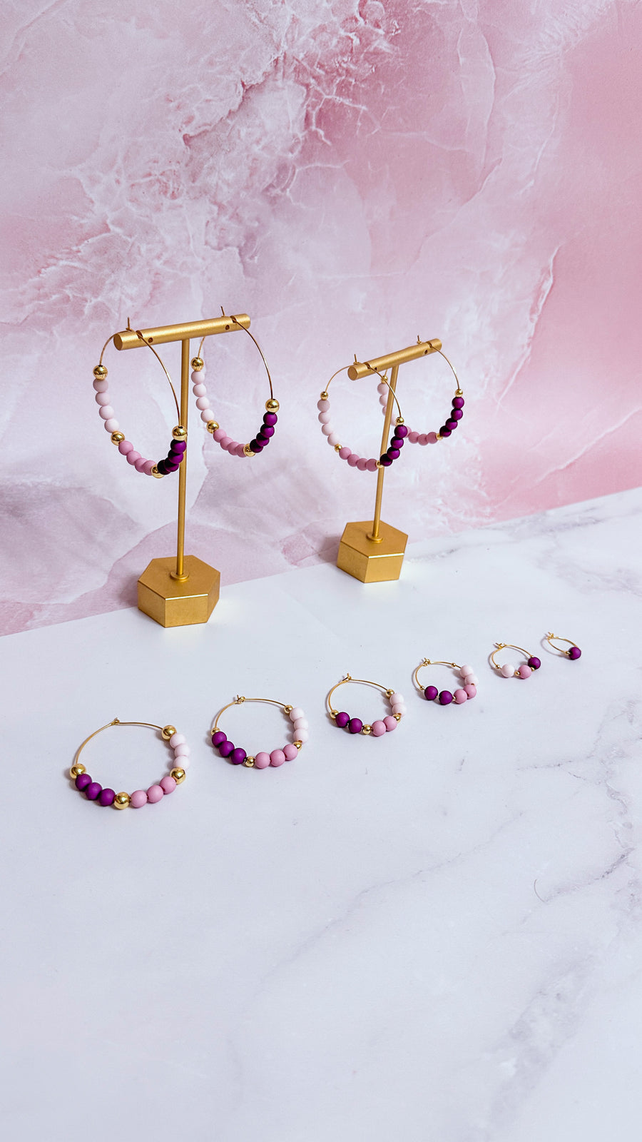 Maroubra Beaded Hoops