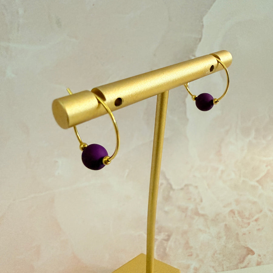 Maroubra Beaded Hoops