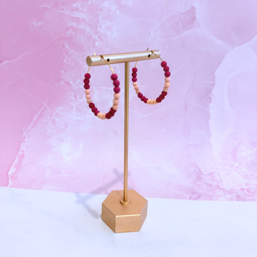 Phoenix V2 Beaded Hoops