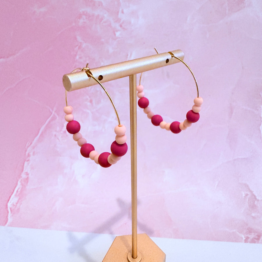 Phoenix V1 Beaded Hoops