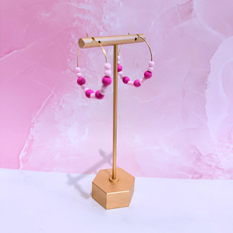 Barbie Beaded Hoops