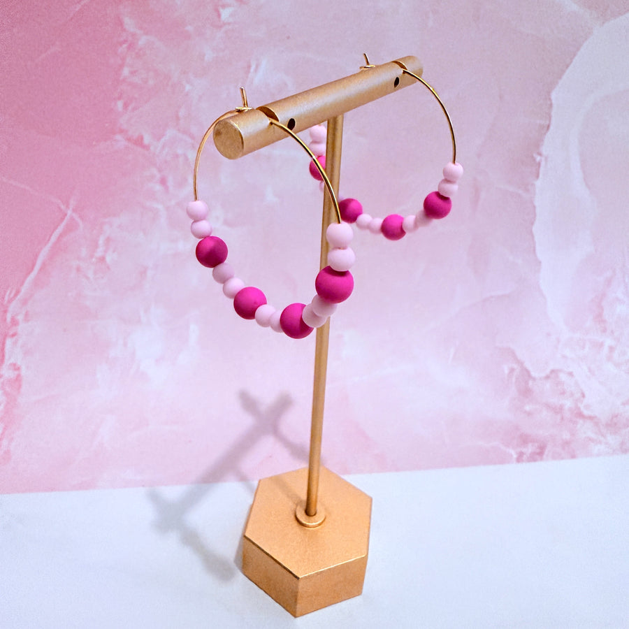 Barbie Beaded Hoops