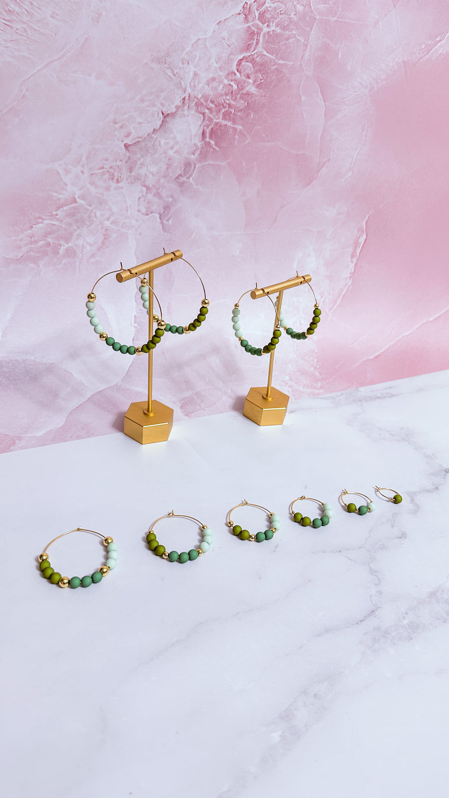 Bronte Beaded Hoops