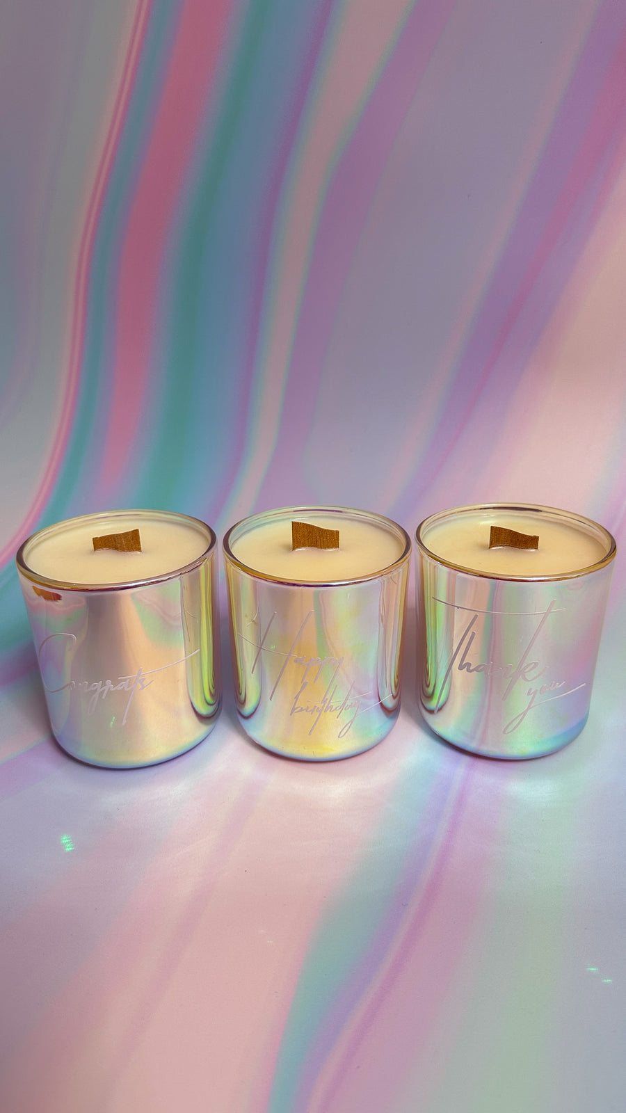 Congrats Crystal Candle Jar