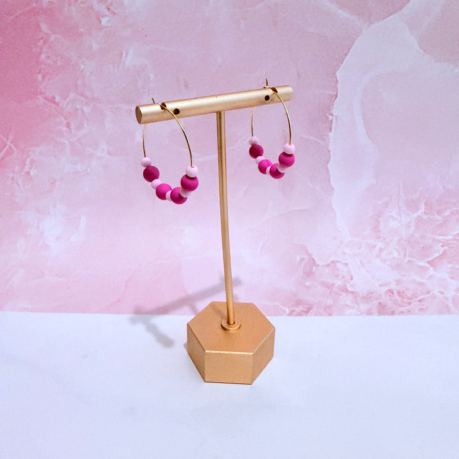 Barbie Beaded Hoops