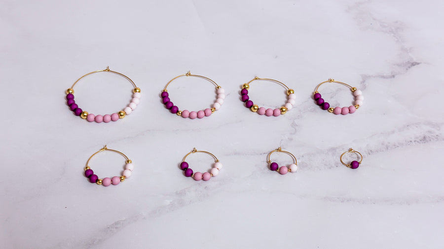 Maroubra Beaded Hoops