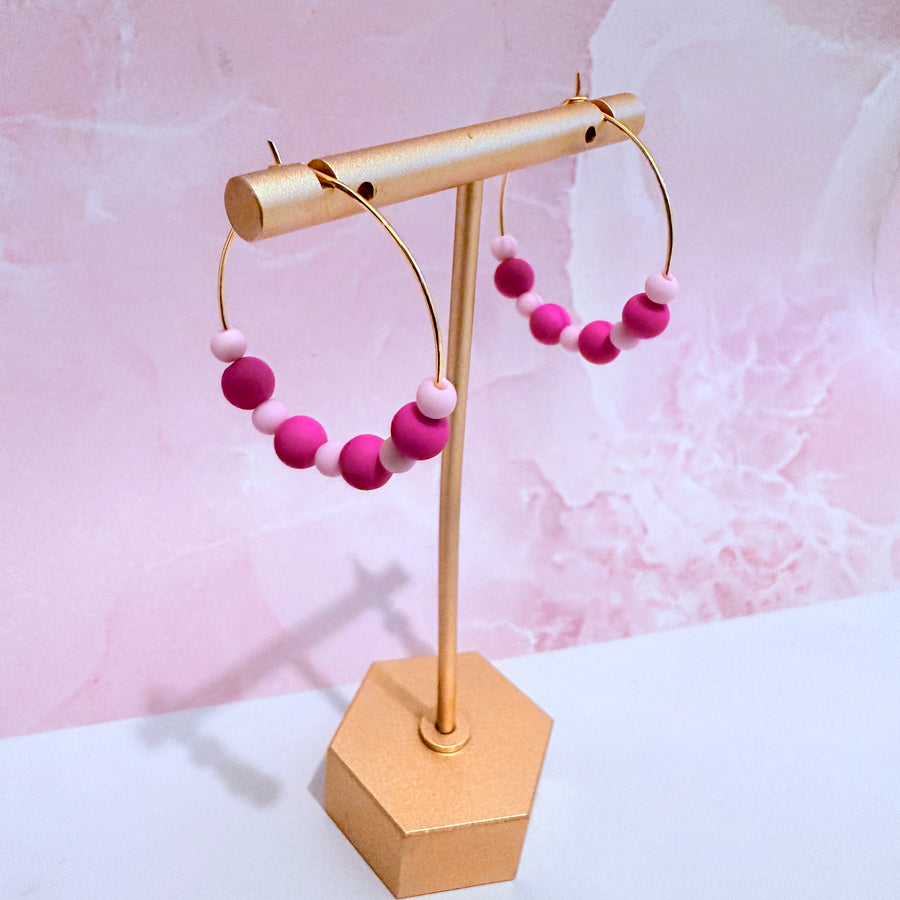 Barbie Beaded Hoops