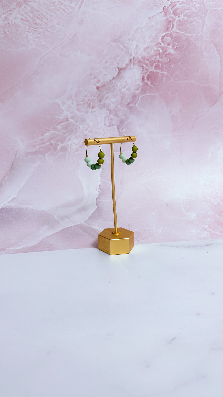 Bronte Beaded Hoops