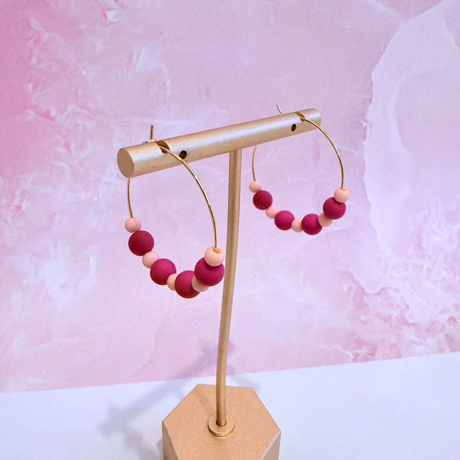 Phoenix V1 Beaded Hoops