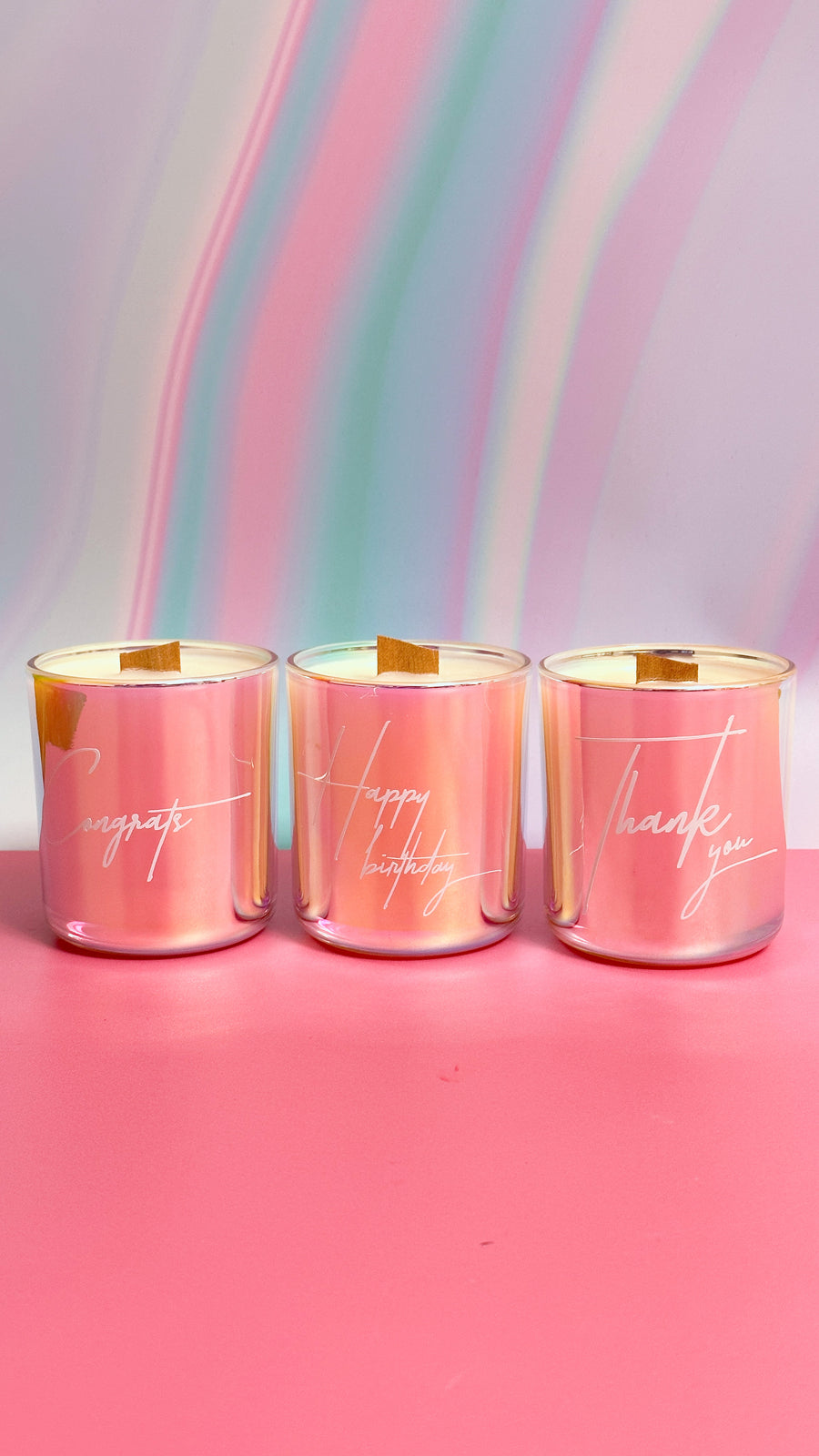 Congrats Crystal Candle Jar