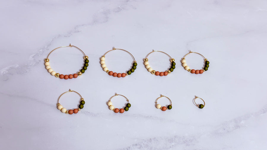 Coogee Beaded Hoops