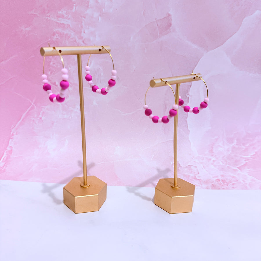 Barbie Beaded Hoops
