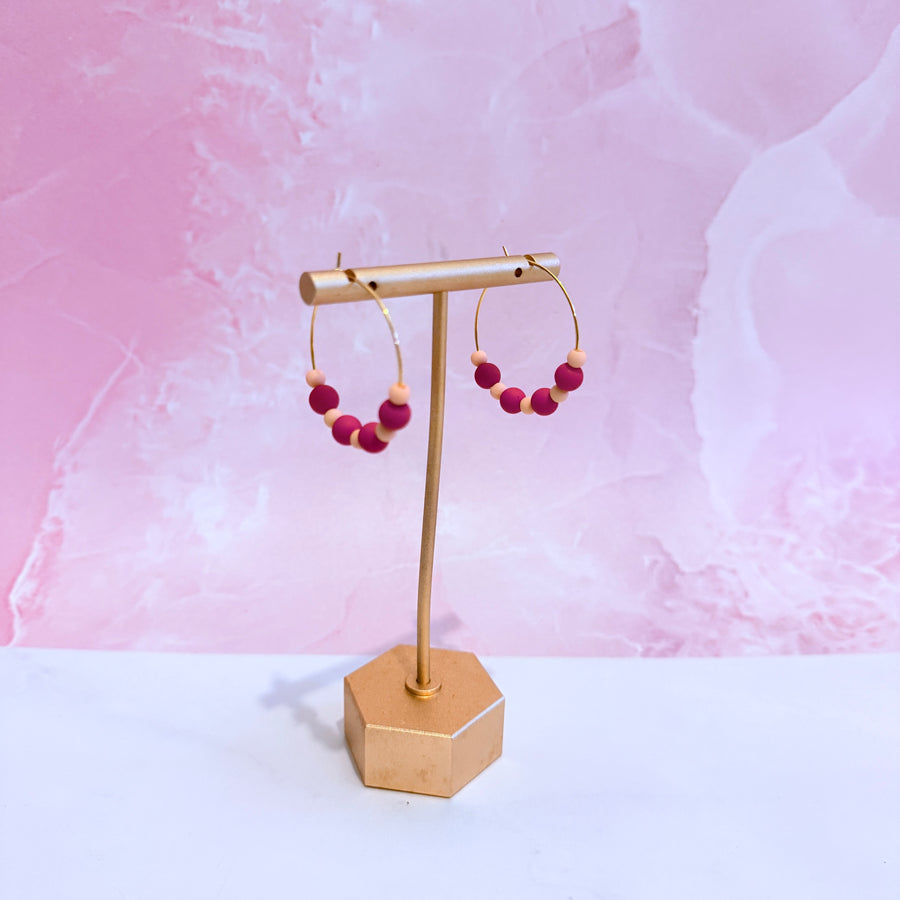 Phoenix V1 Beaded Hoops