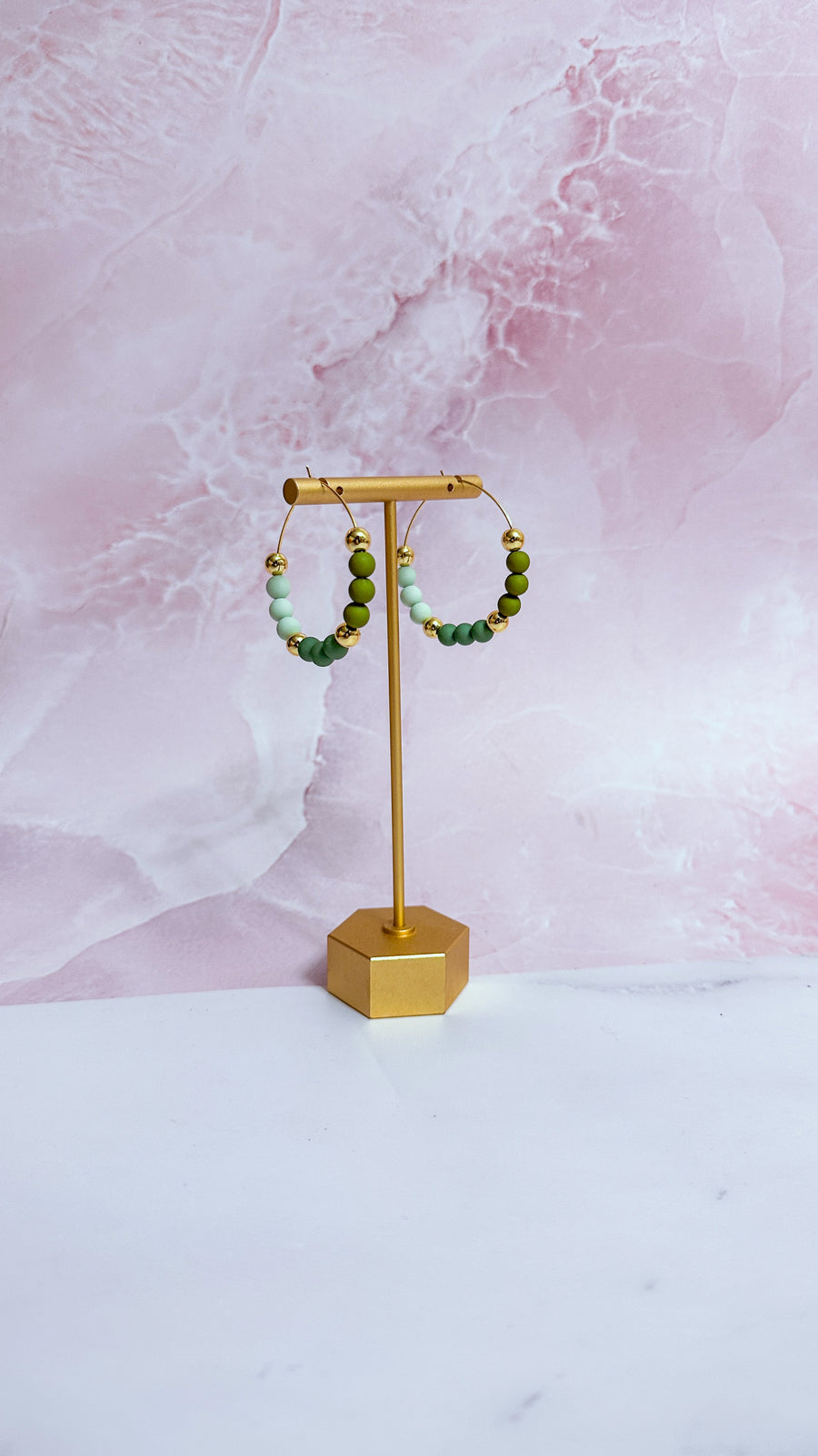 Bronte Beaded Hoops