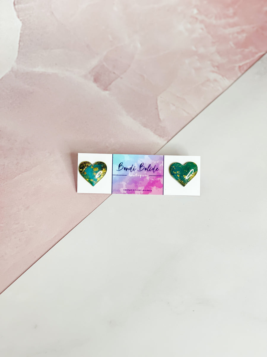 Coogee Heart Studs (Large)